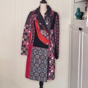 Kaktus Patchwork Trench Coat